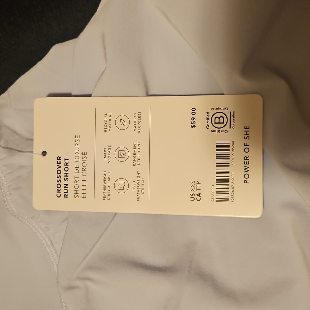 Athleta Blue Athletic Shorts High Rise Lightweight - Picture 4 of 5